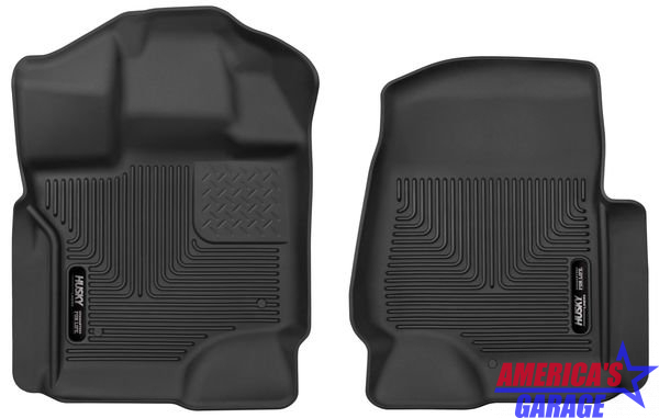 Ford F-150 2015-2019 Front Floor Mats Husky Liners Black Rubber 53341